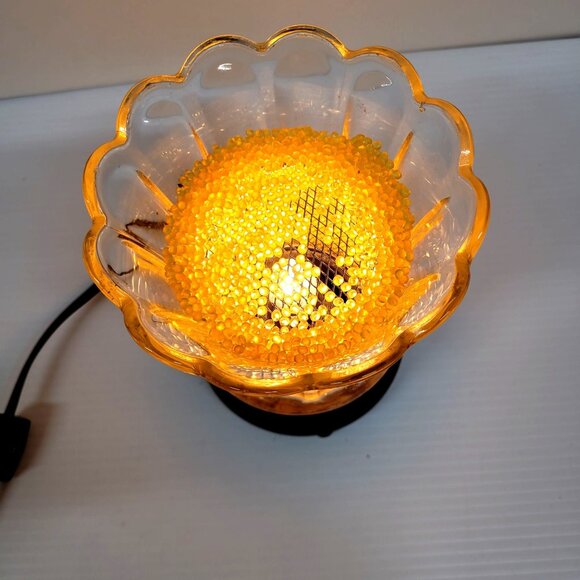Ooh La Lamp Crystal Warmer Lighted Scent Warmer Flameless Fragrance Gold Crystal - Picture 7 of 7